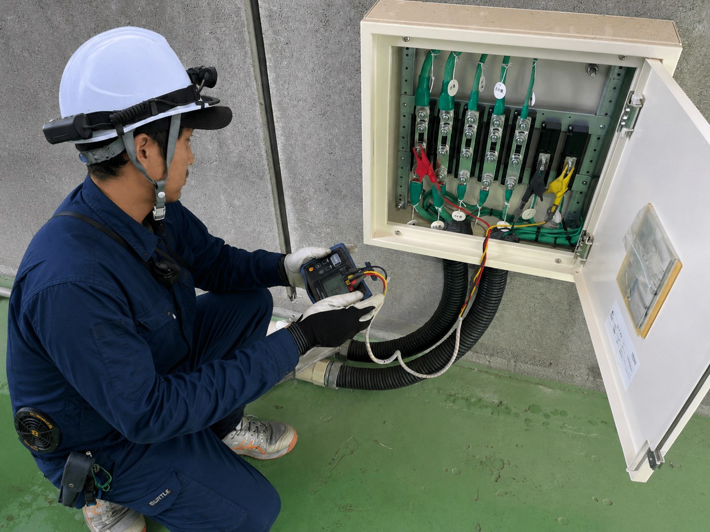 耐圧試験 計測作業