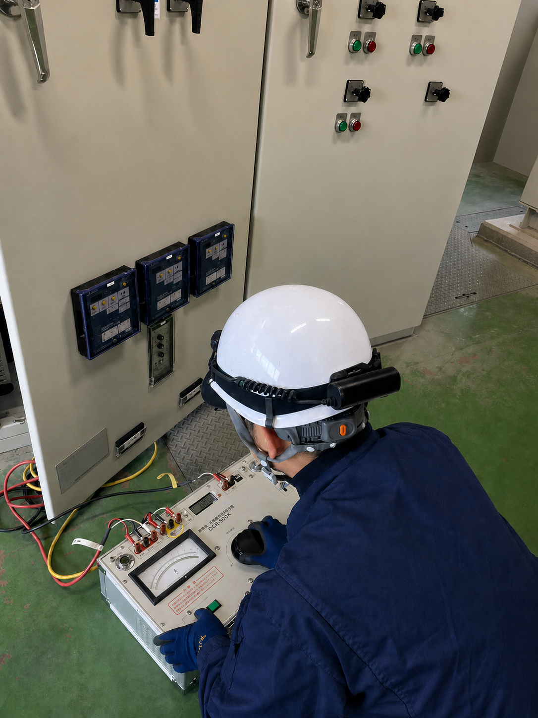 電気設備点検作業
